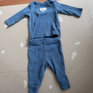 Carter's Blue Ribbed Baby Top